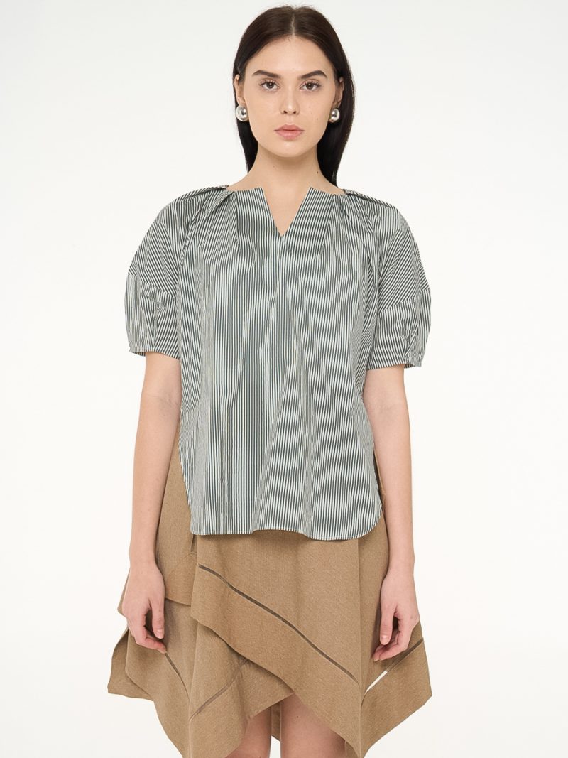 Maeda Top Green Stripes