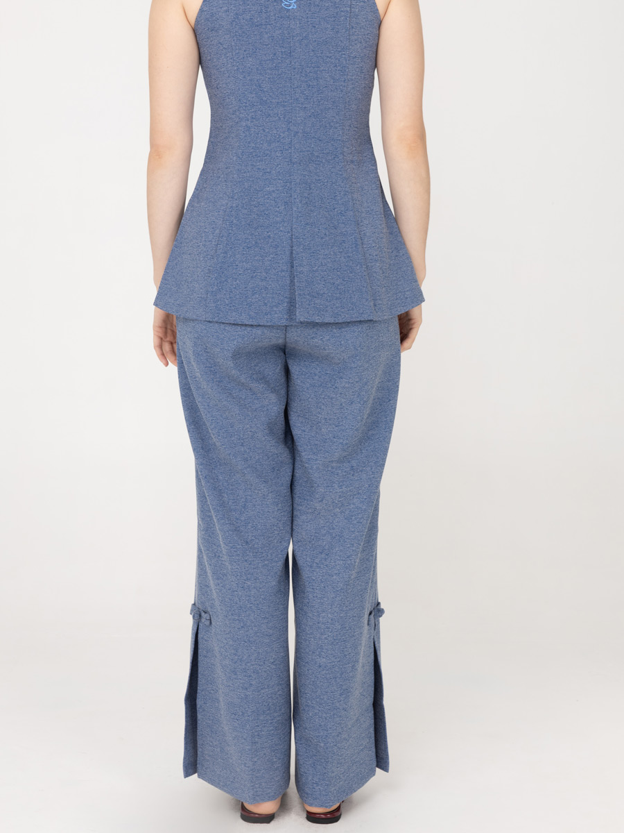 Cheo Long Pants Blue - Image 2