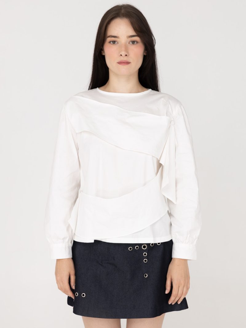 Althea Longsleeve Top White