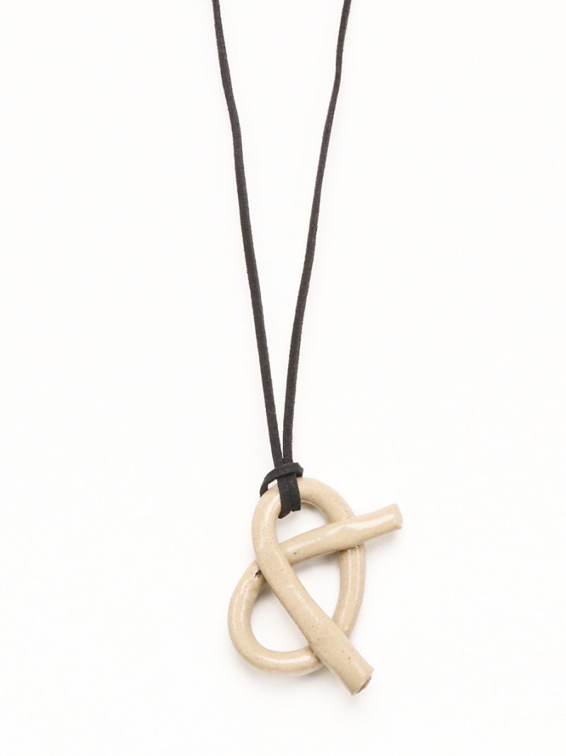 Pretzel Ceramic Pendant