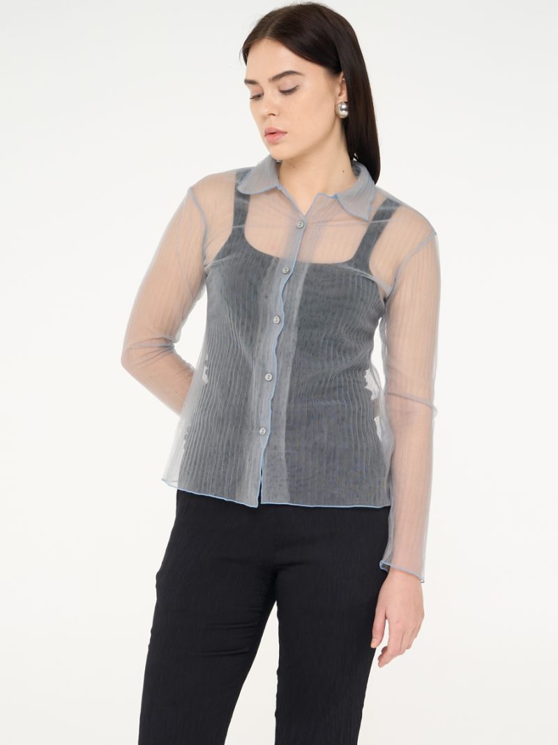 Lanette Top Dusty Blue