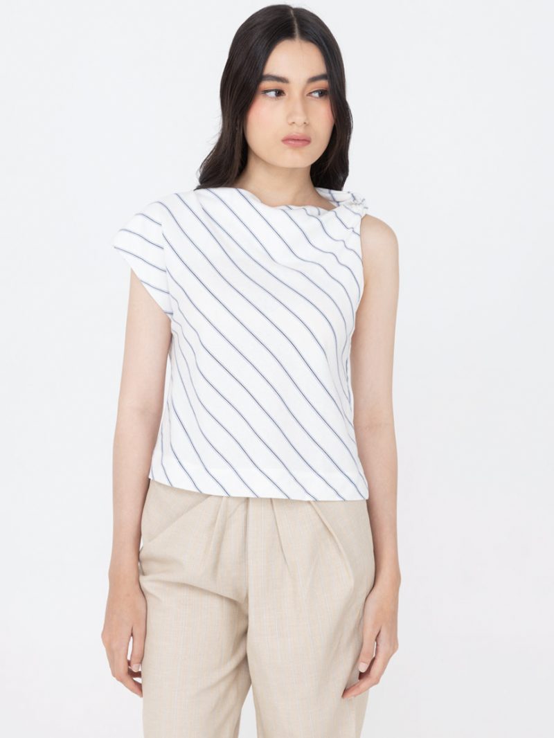 Andra Top White Stripes