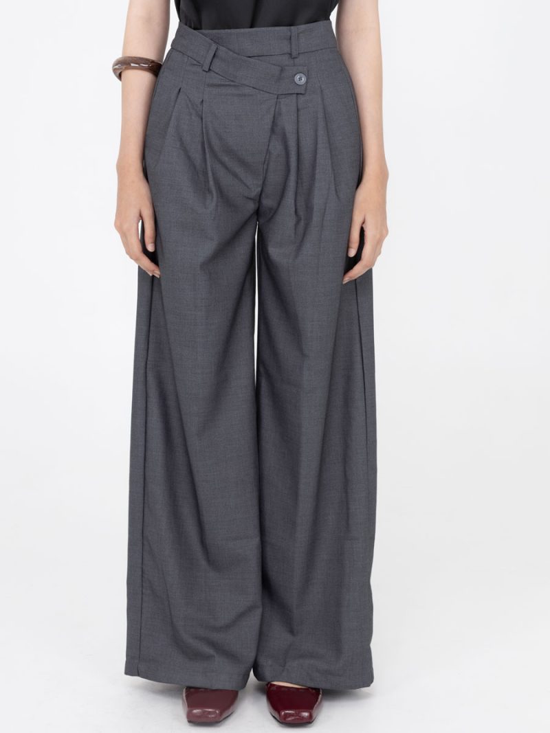 Soleil Assymetric Long Pants Grey