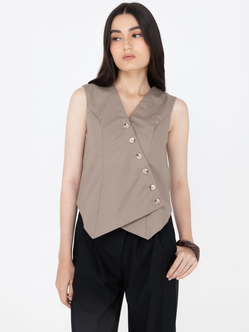 Voyage Vest Taupe