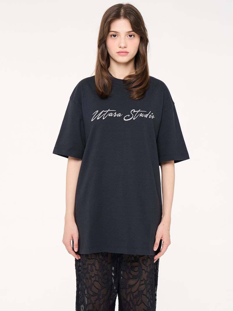 Silver Lining Tee Black