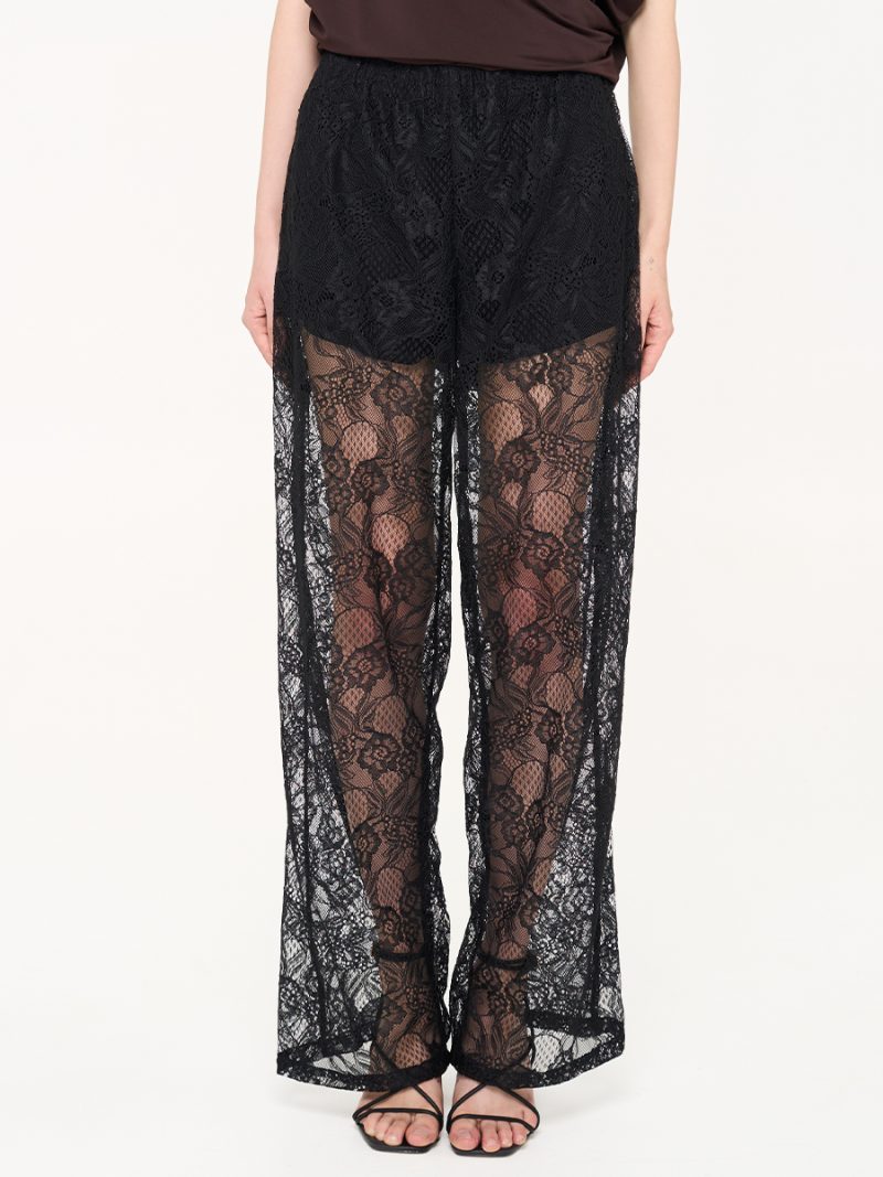 Soho Lace Pants Black
