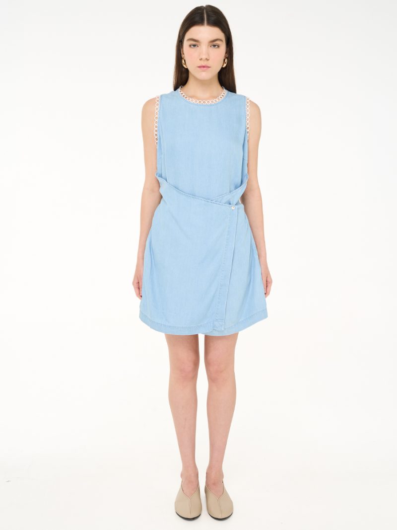 Jilly Romper Light Denim Blue
