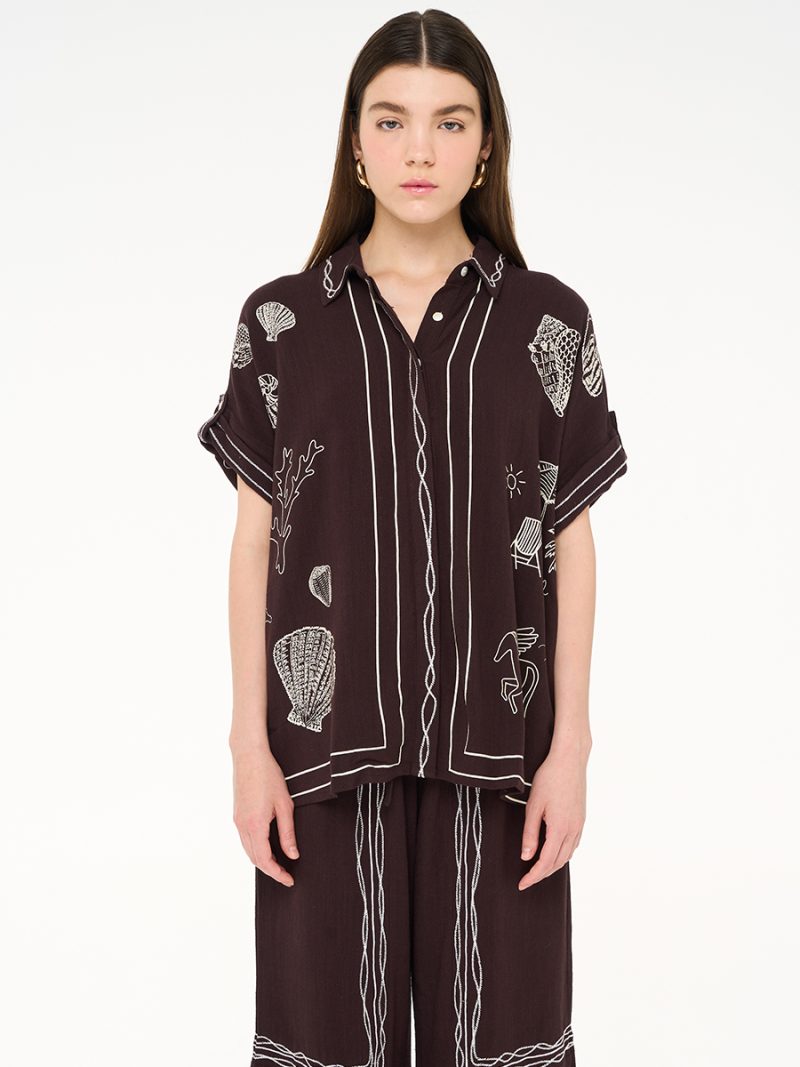 Reese Shirt Dark Brown