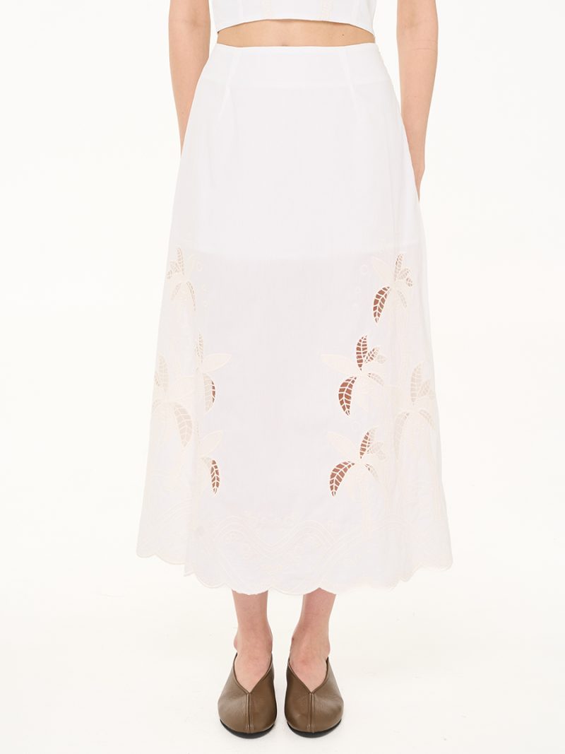 Palmia Skirt Off White
