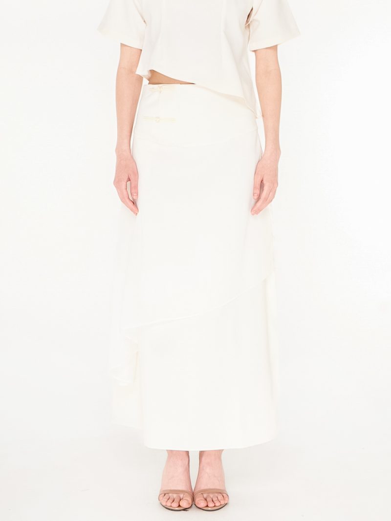 Aera Maxi Skirt White