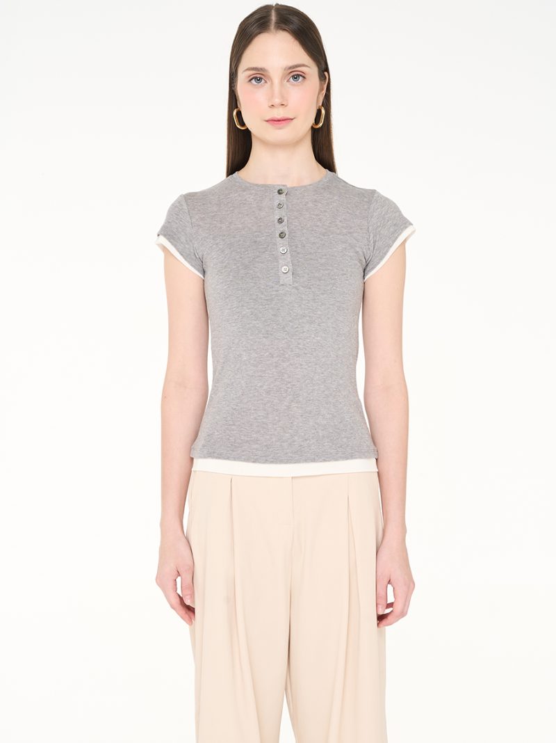 Lacey Top Grey