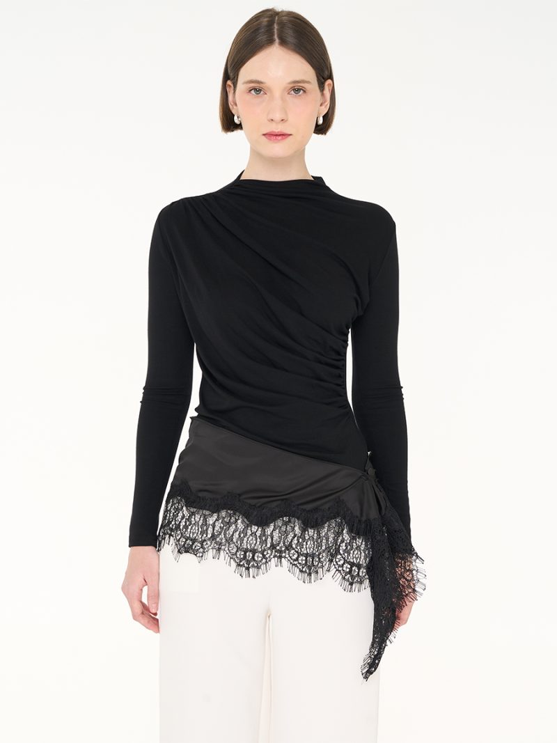 Lace Apron Black