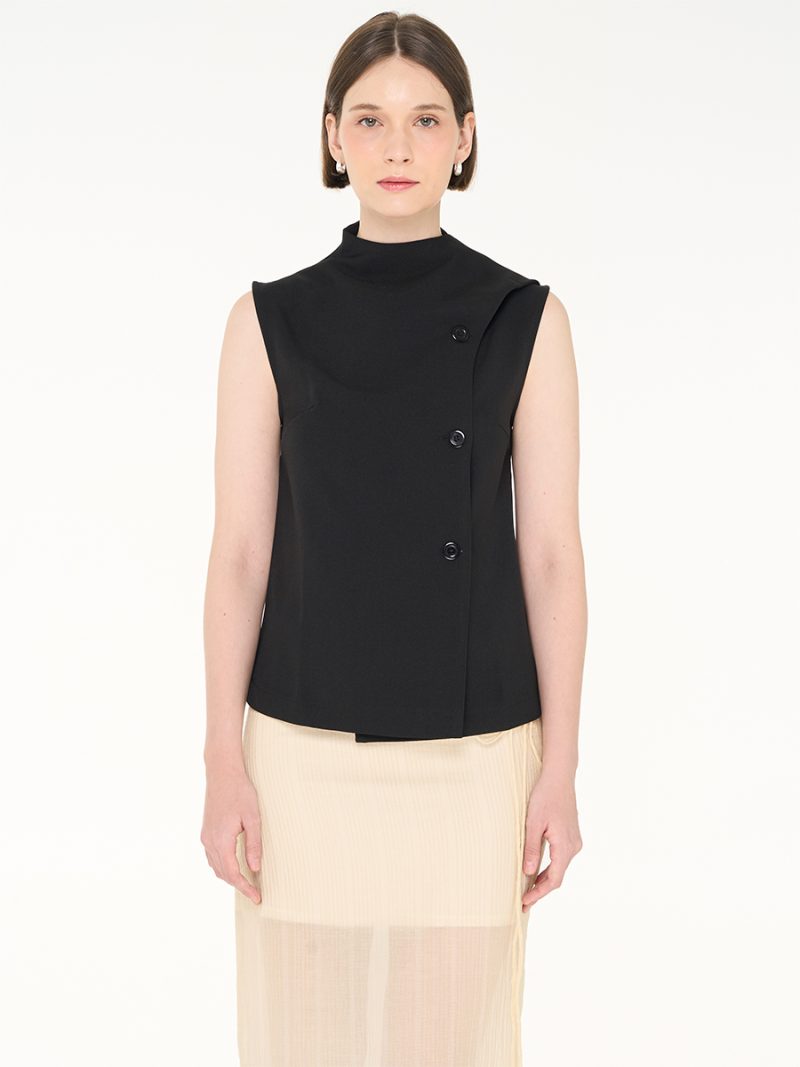 Shawl Blouse Black
