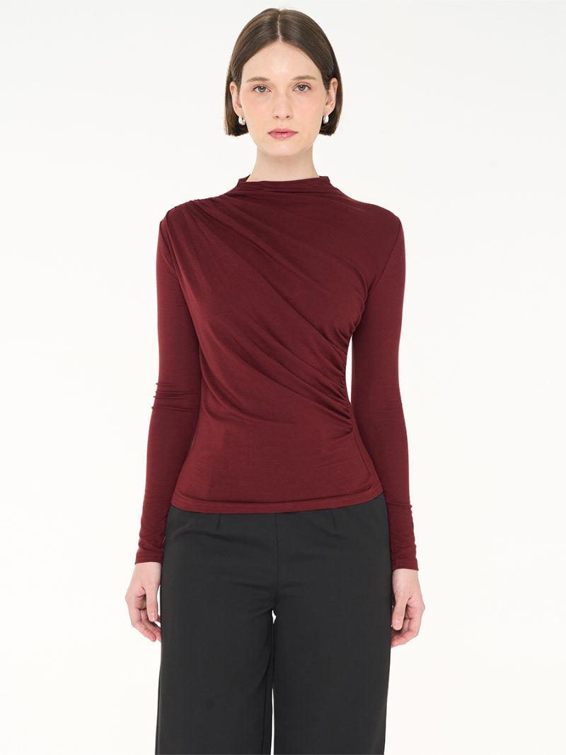 Emillie Blouse Maroon