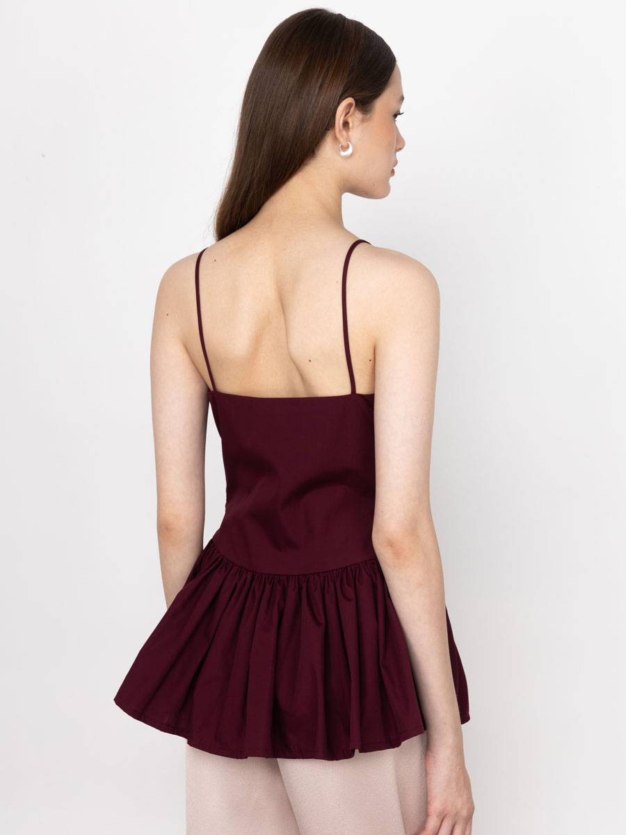 Cleo Top Maroon - Image 2