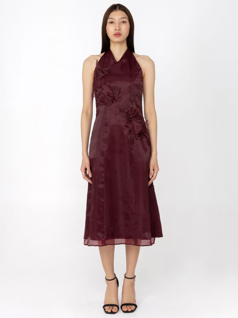 Cloe Dress Burgundy