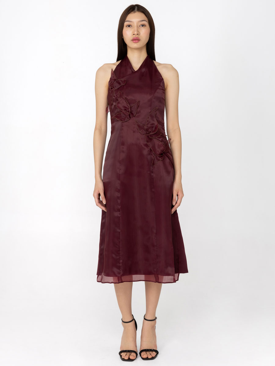 Cloe Dress Burgundy