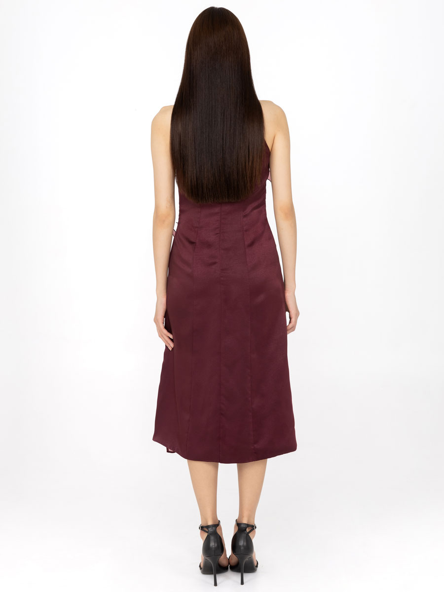 Cloe Dress Burgundy - Image 3