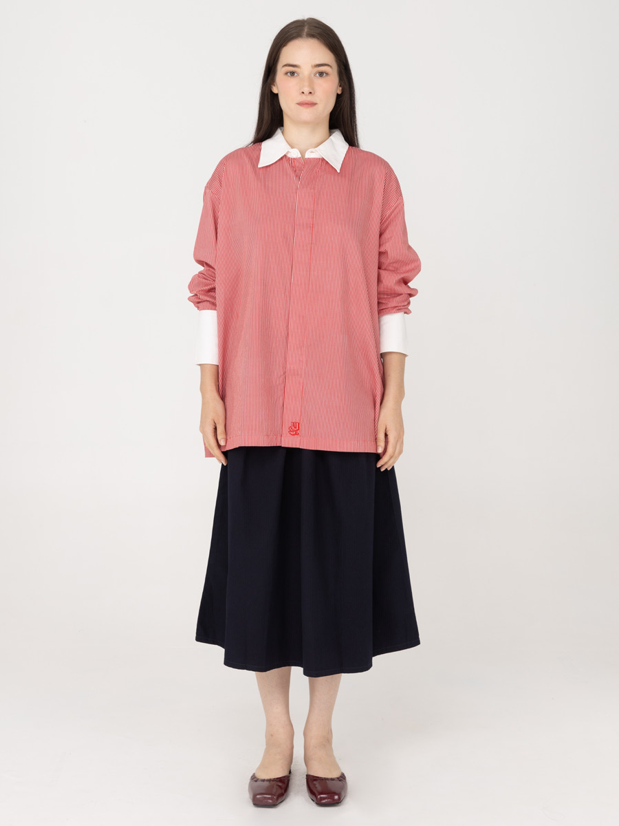 Summer Salt Long Shirt Red - Image 3