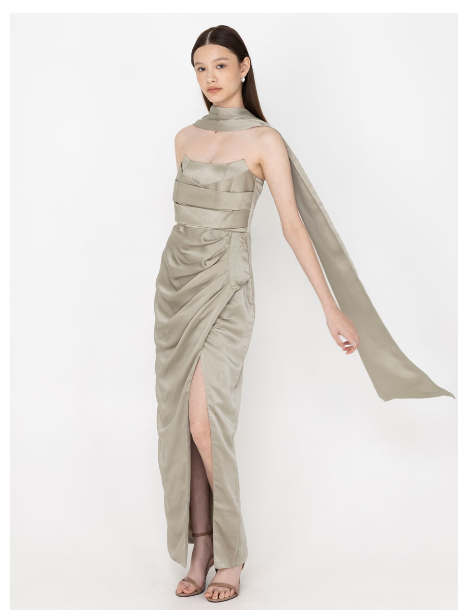 Althea Dress Sage Green - Image 2