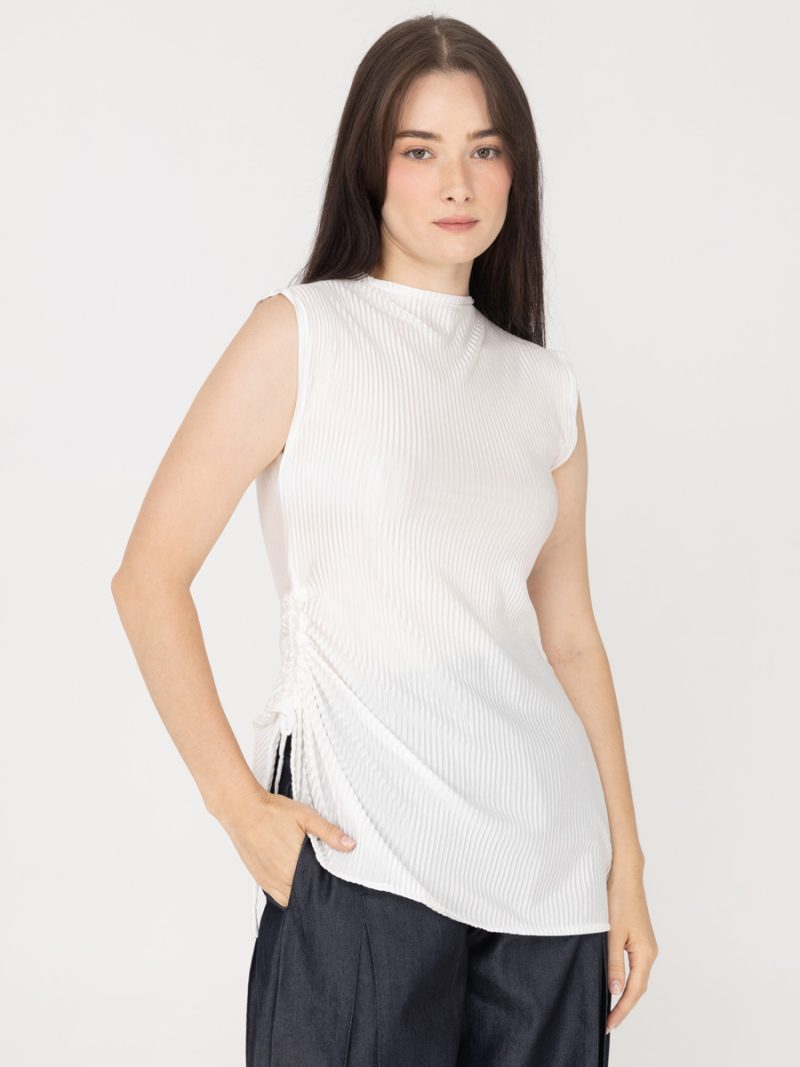 Raven Sleeveless Top White
