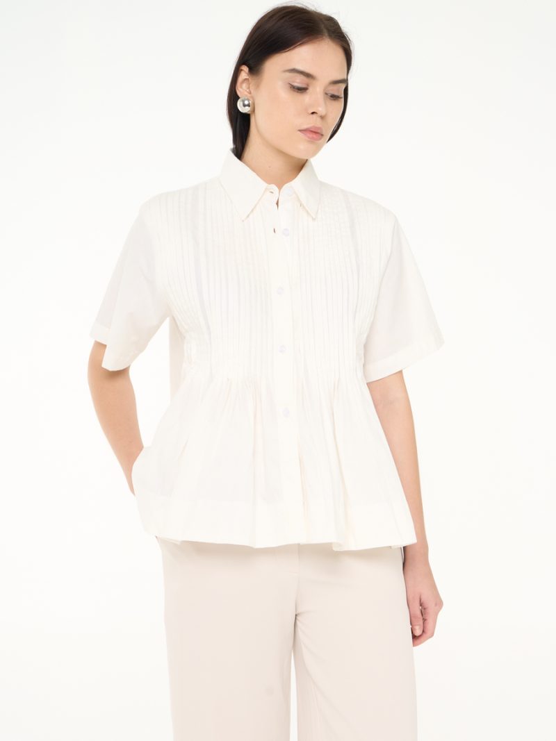 Column Shirt White