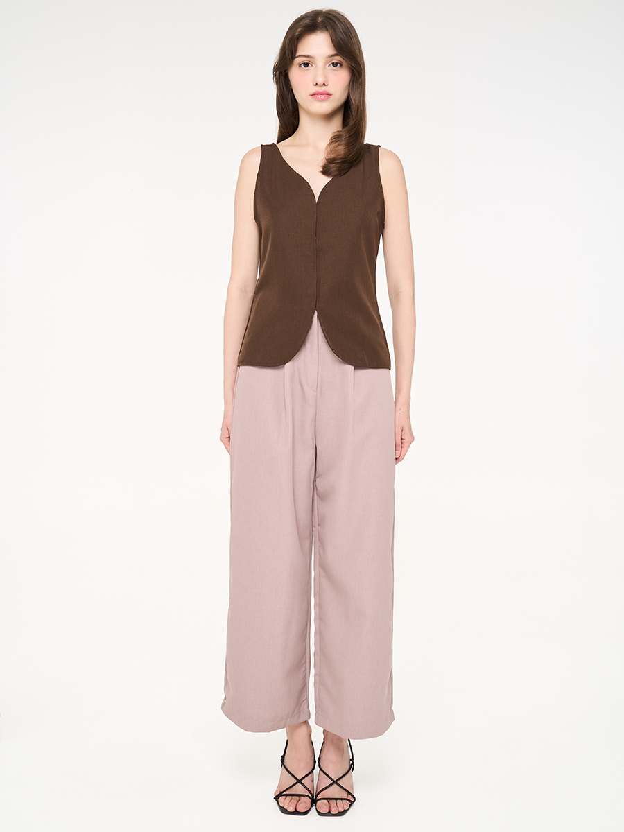 Eira Tapered Pants Tan - Image 2