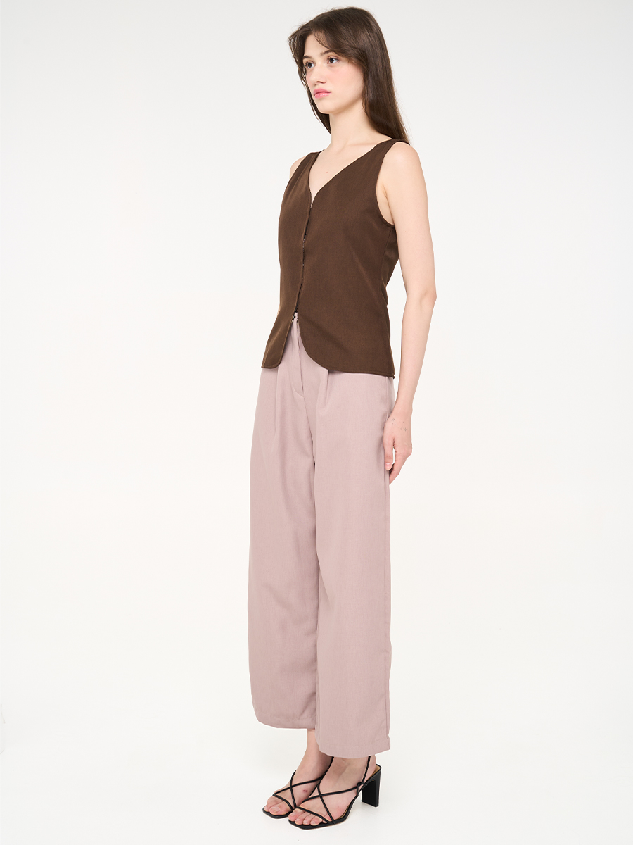 Eira Tapered Pants Tan - Image 3