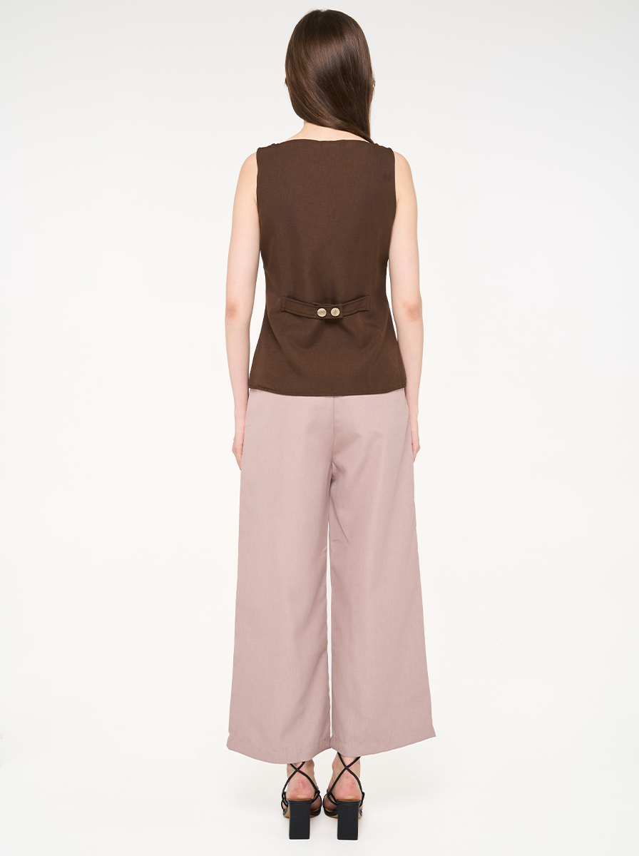 Eira Tapered Pants Tan - Image 4