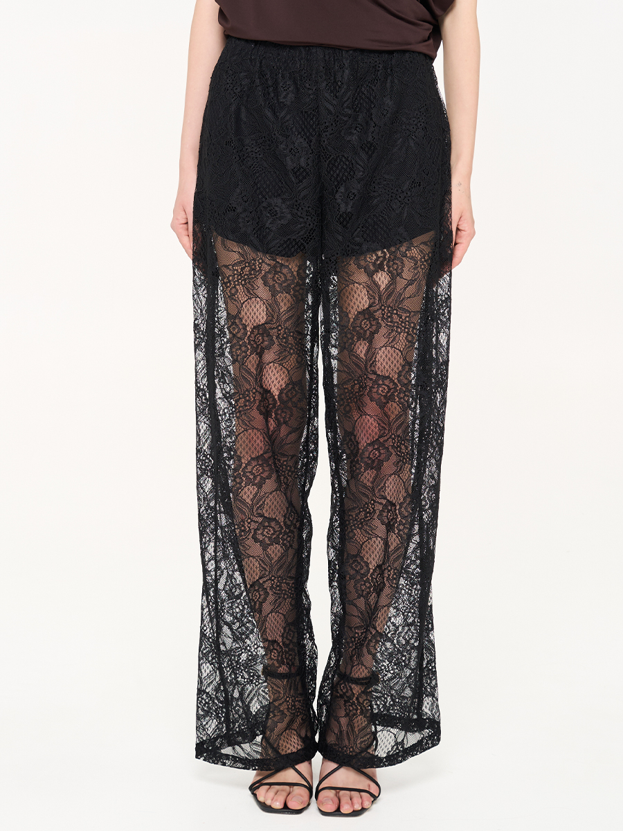 Soho Lace Pants Black
