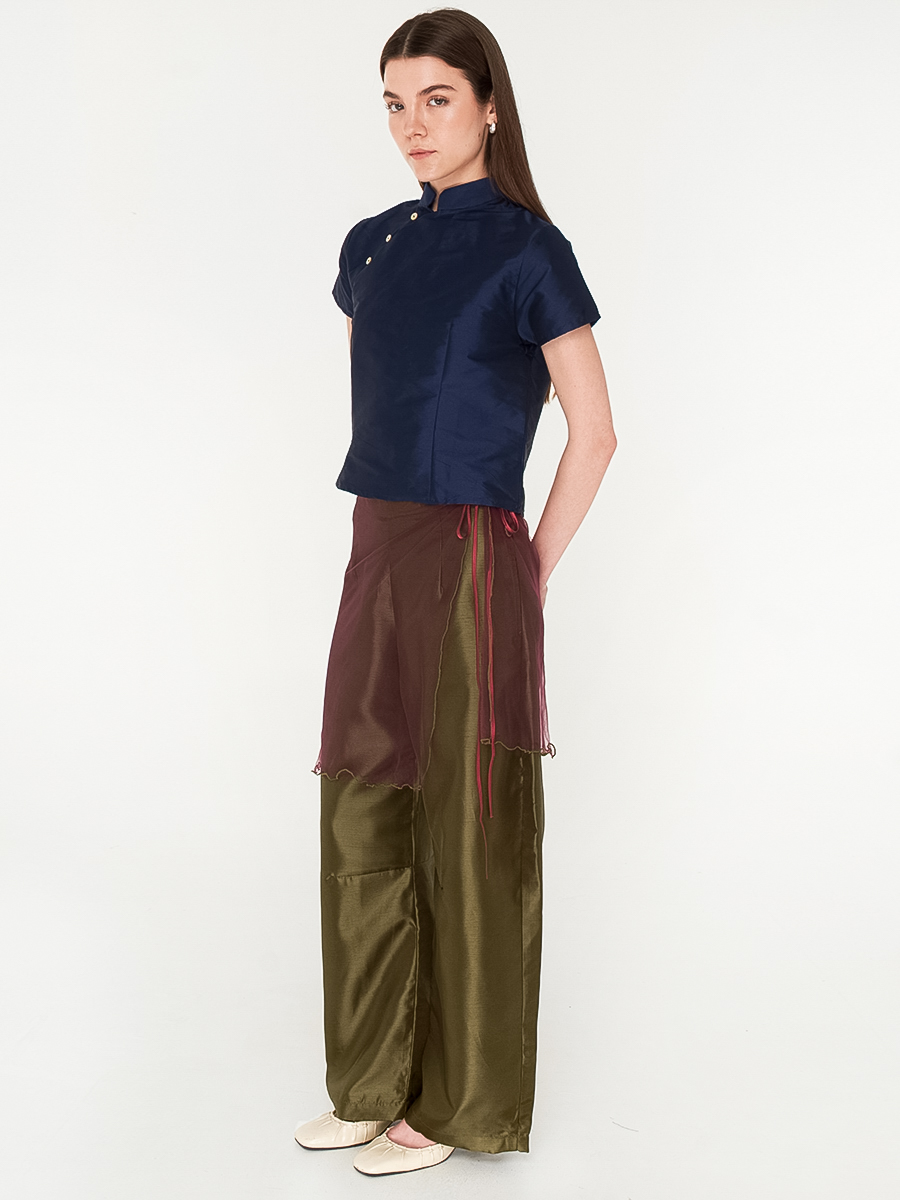 Bond Cheongsam Indigo - Image 3