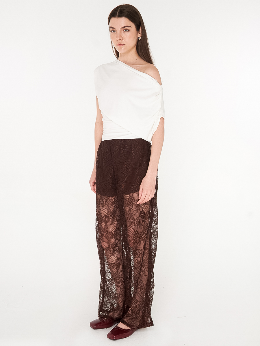 Soho Lace Pants Espresso - Image 3