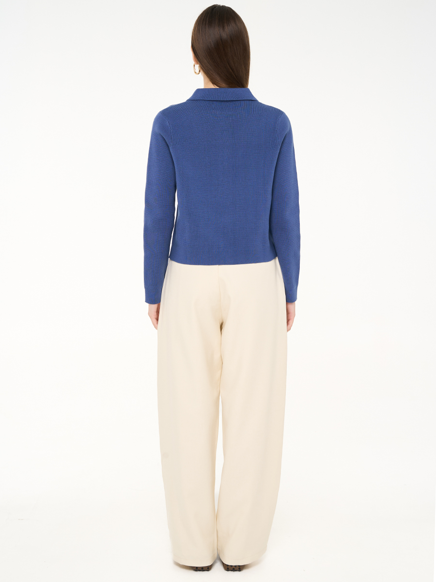 Annelise Knit Top Denim Blue - Image 4