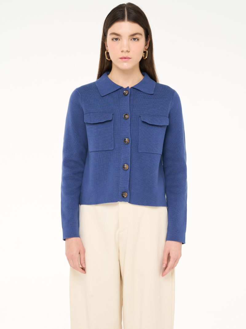 Annelise Knit Top Denim Blue
