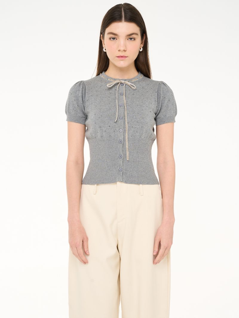 Jacqueline Knit Top Grey