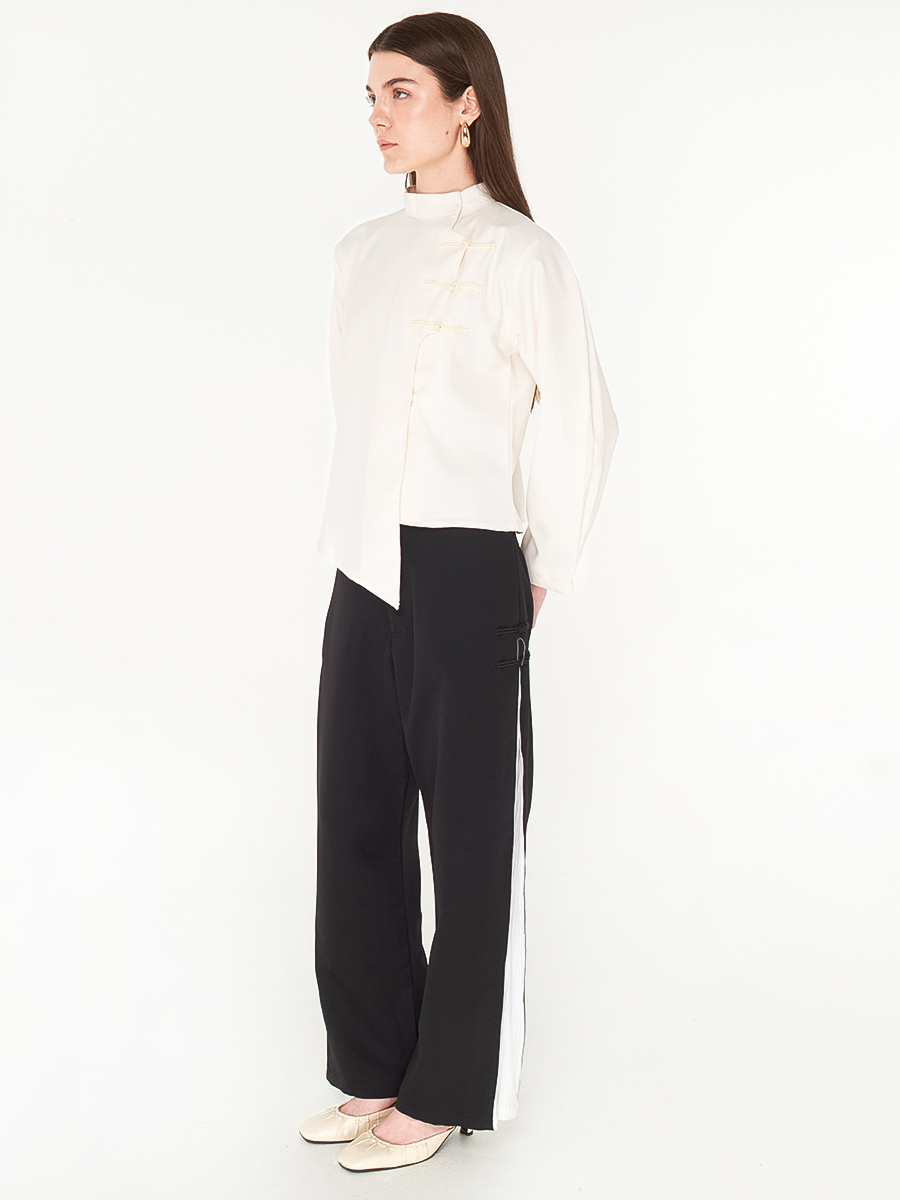 Etta Long-Sleeved Top White - Image 3
