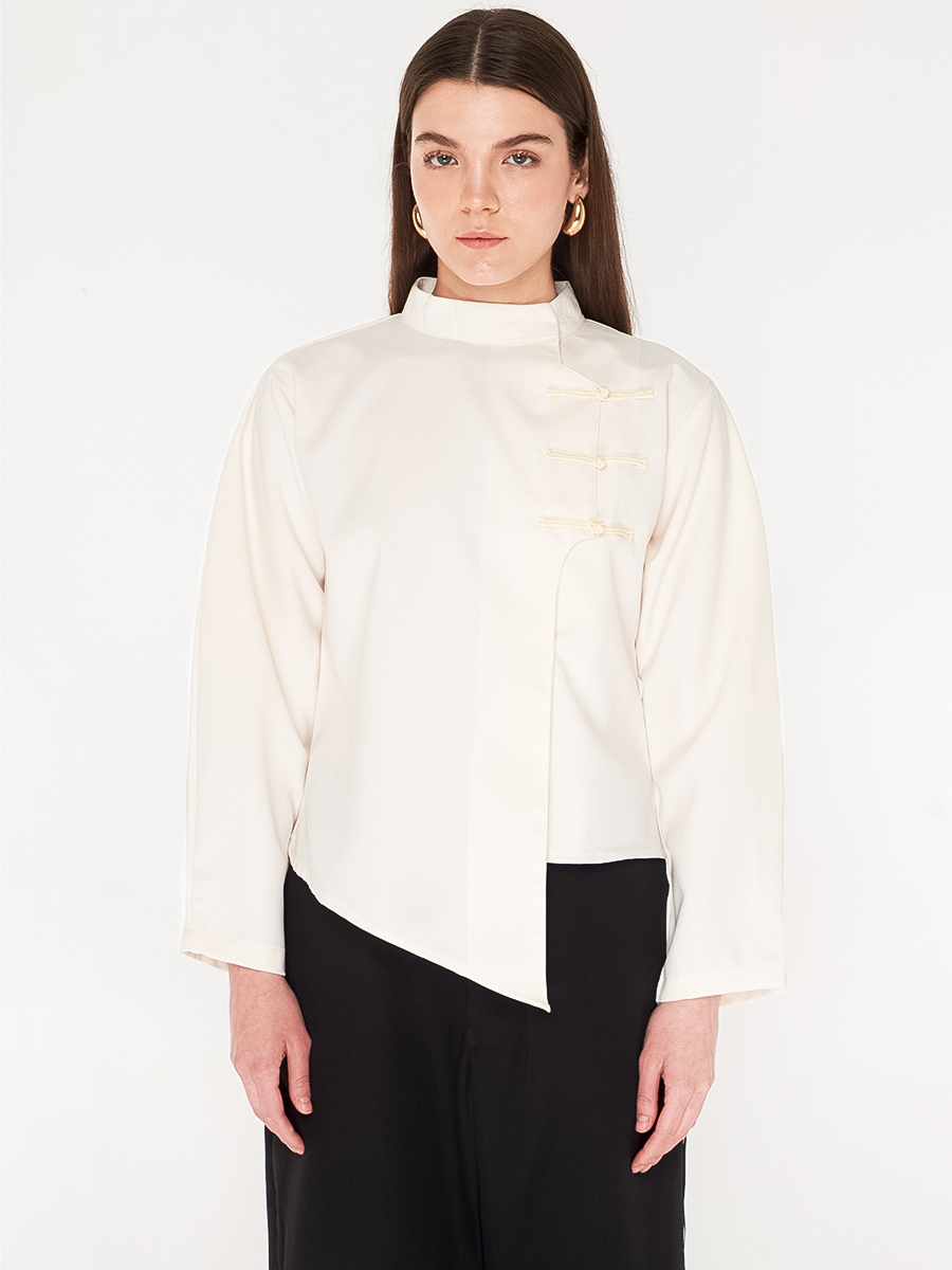 Etta Long-Sleeved Top White