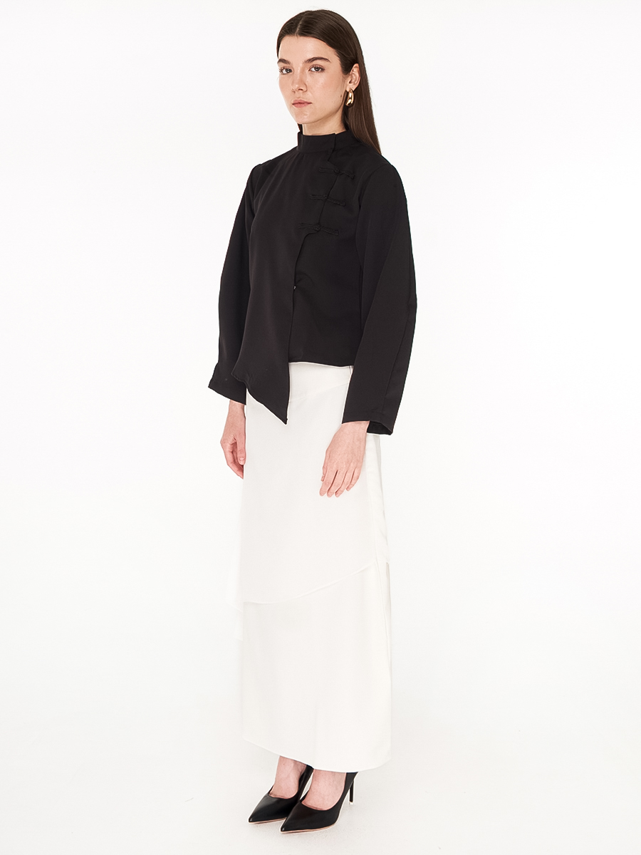 Etta Long-Sleeved Top Black - Image 3