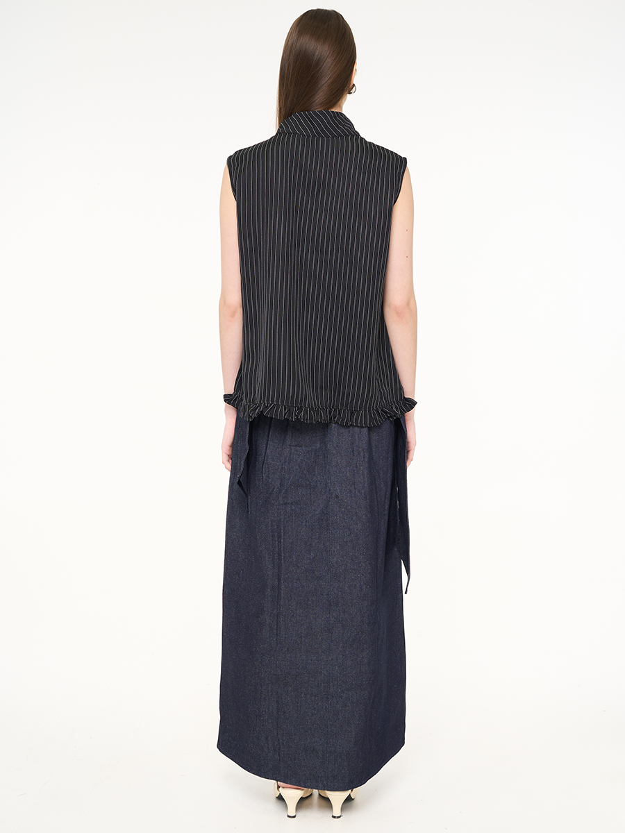 Caela Sleeveless Top Black Stripes - Image 4
