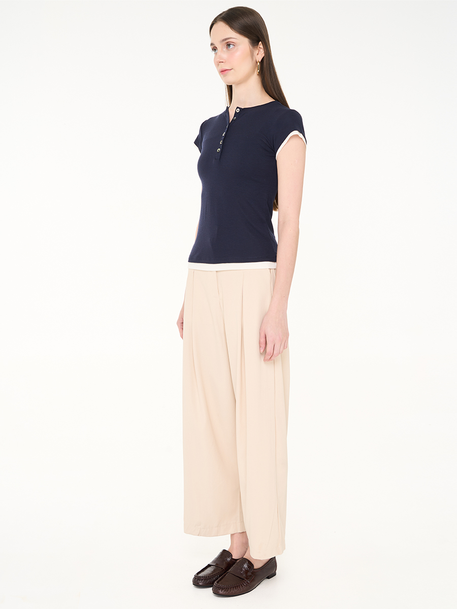 Lacey Top Navy - Image 3
