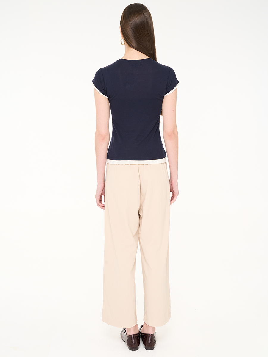 Lacey Top Navy - Image 4