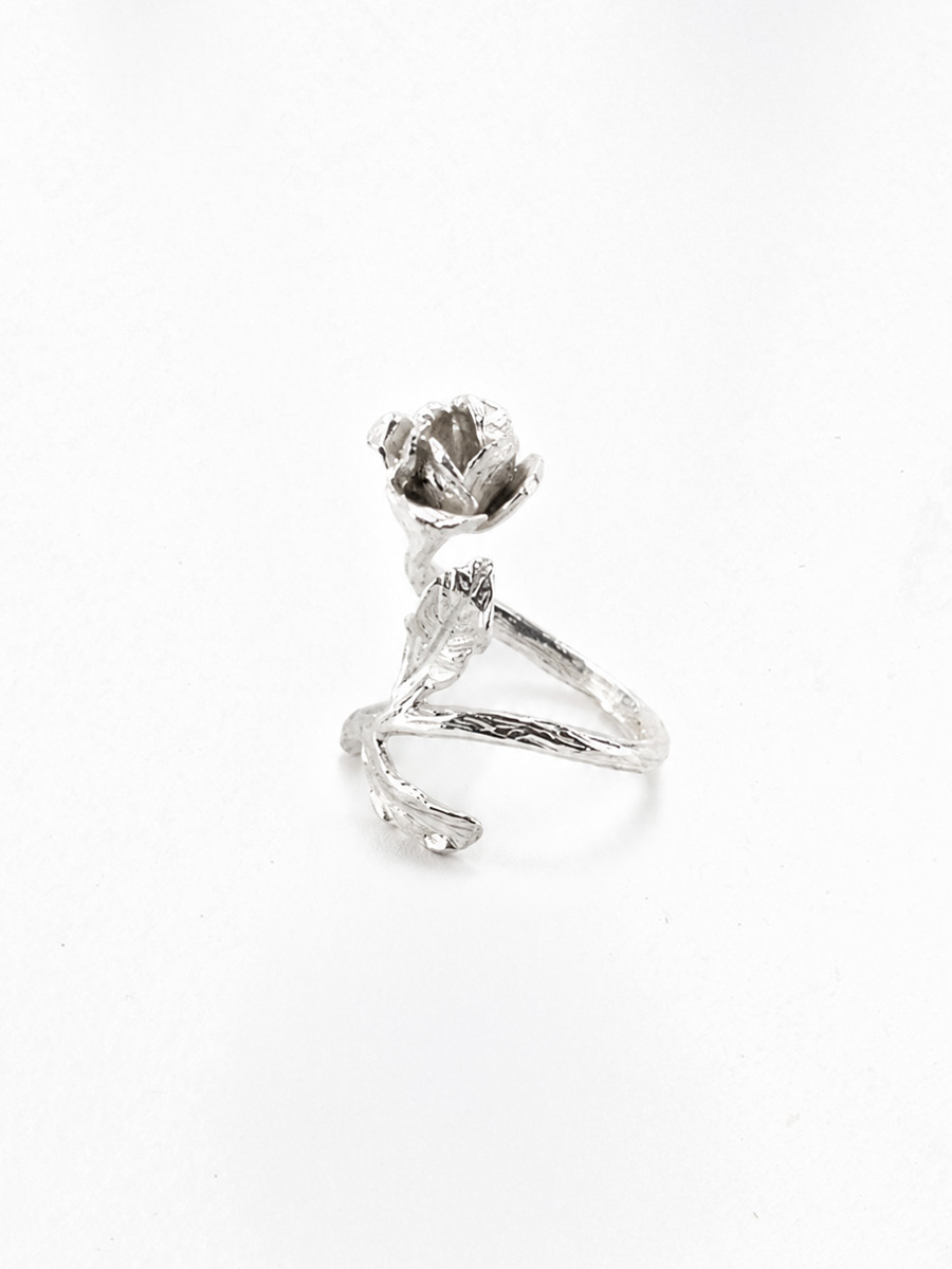 Rosethorn Ring Silver
