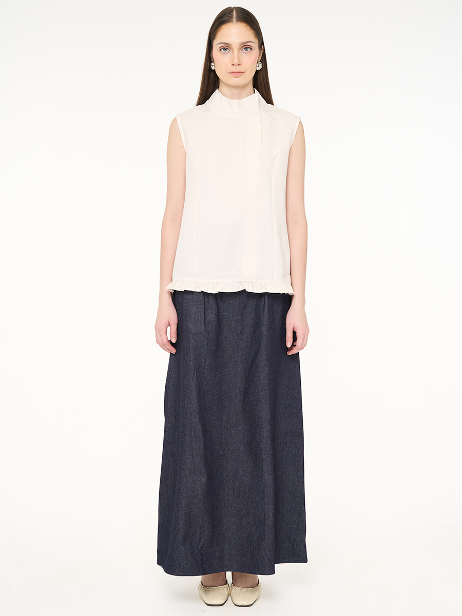 Caela Sleeveless Top White - Image 2