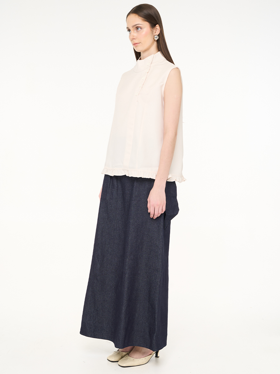 Caela Sleeveless Top White - Image 3