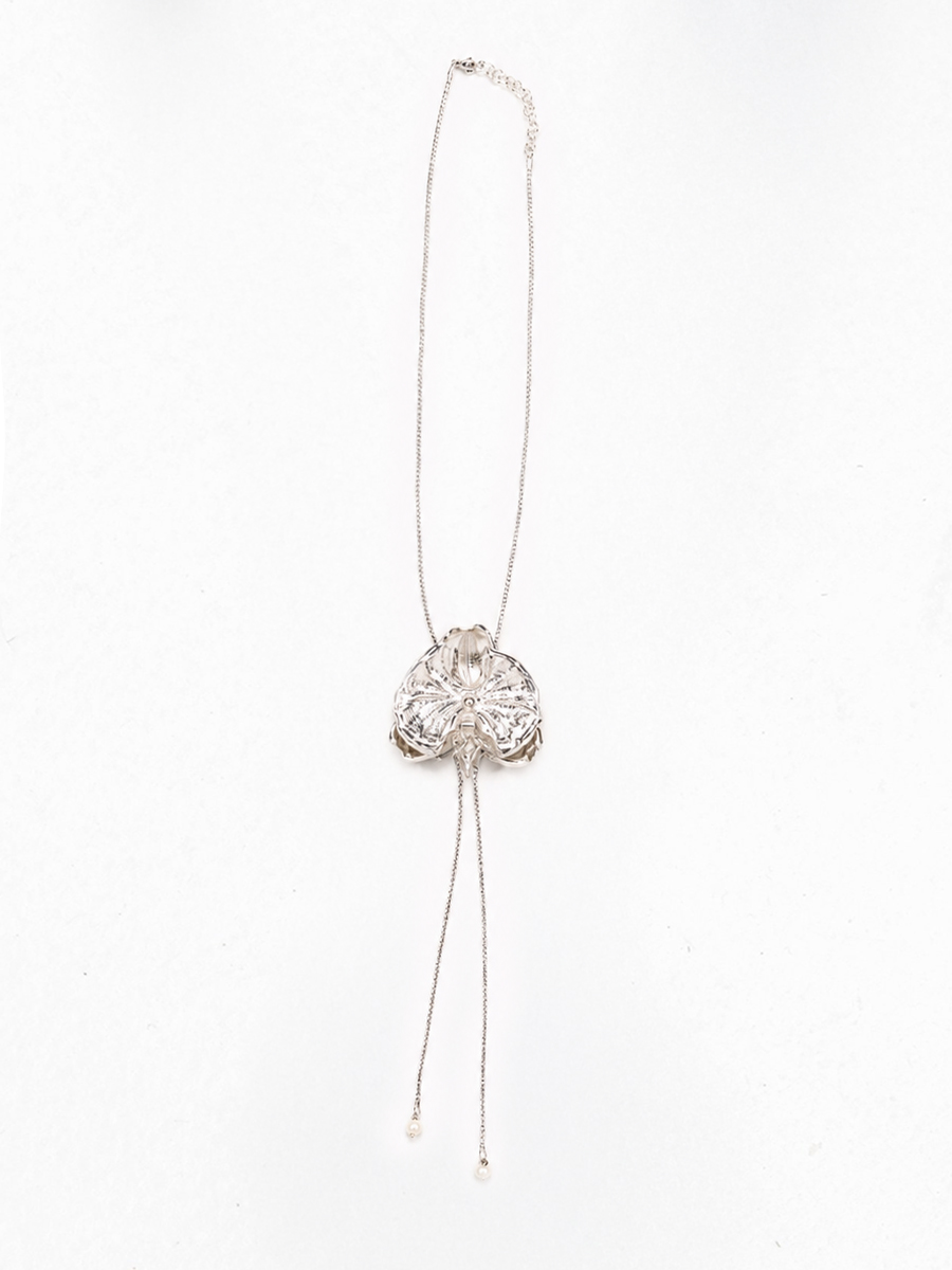 Kakkoi Long Necklace Silver