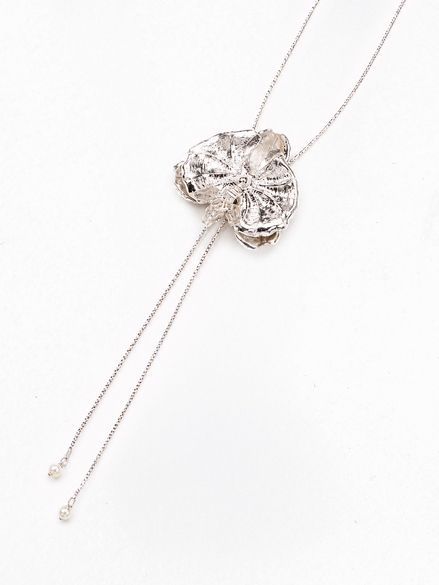 Kakkoi Long Necklace Silver - Image 3