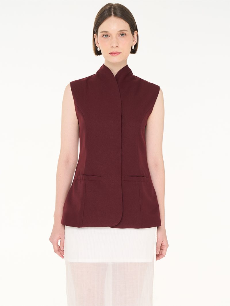 Rue Vest Maroon